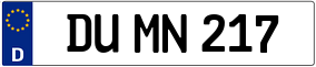 Truck License Plate